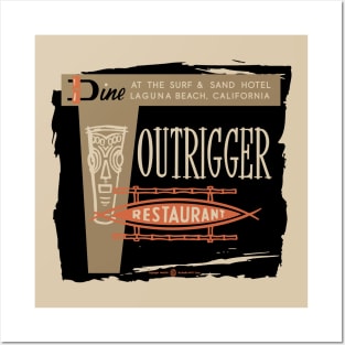 Vintage Outrigger Tiki Restaurant Posters and Art